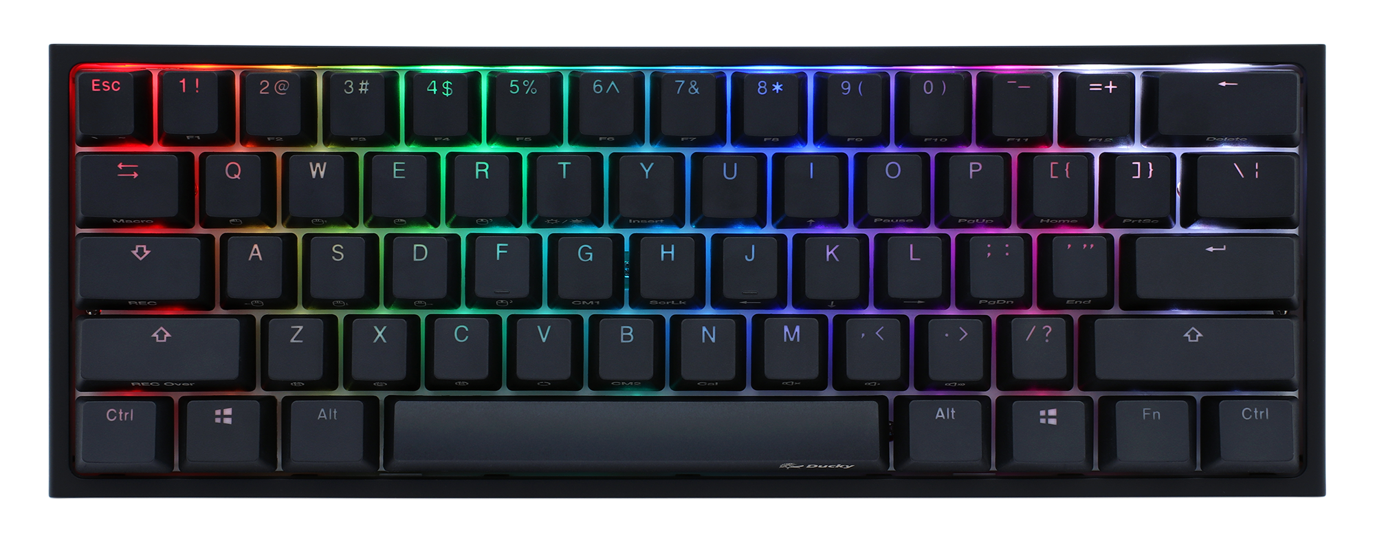 Teclado Gamer Ducky One 2 Mini Rgb Cherry Mx Brown Double Shot Pbt Mecanico