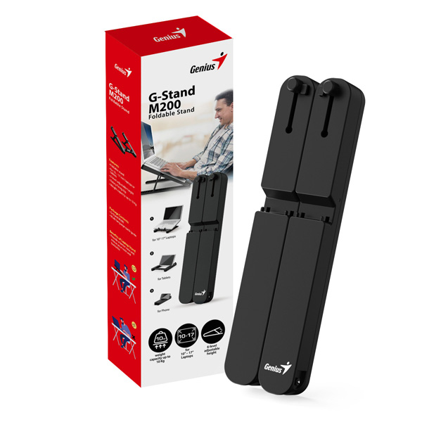 Base Notebook Genius G-stand M200 Black