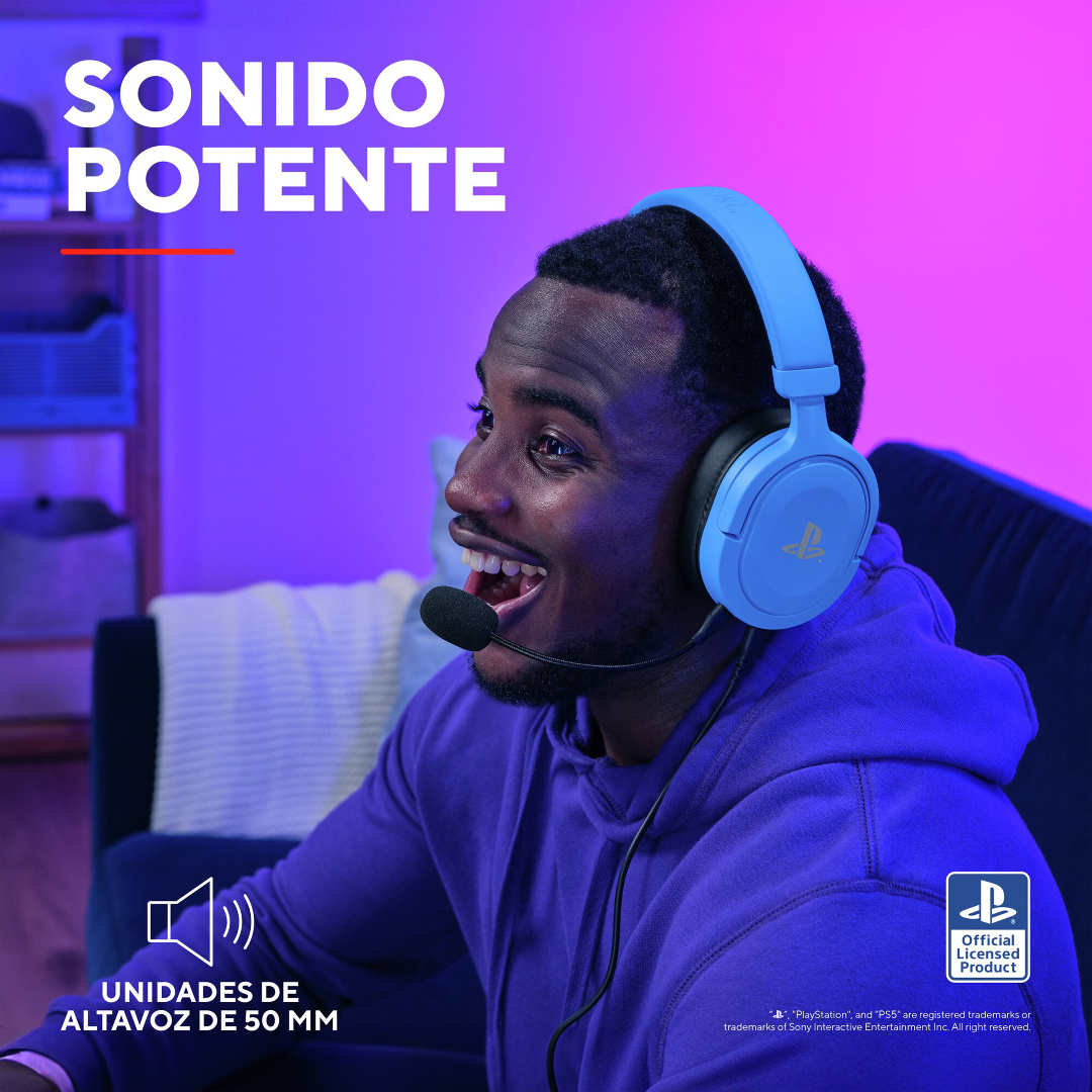 Auricular Gamer Trust Forta Gxt498b Ps5 Blue