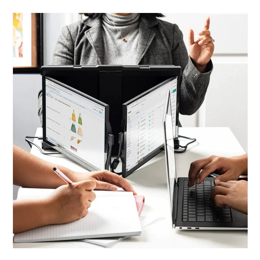 Accesorios Byh Monitor Portatil Para Notebook Trio Max Tri-screen 2.0 14.1
