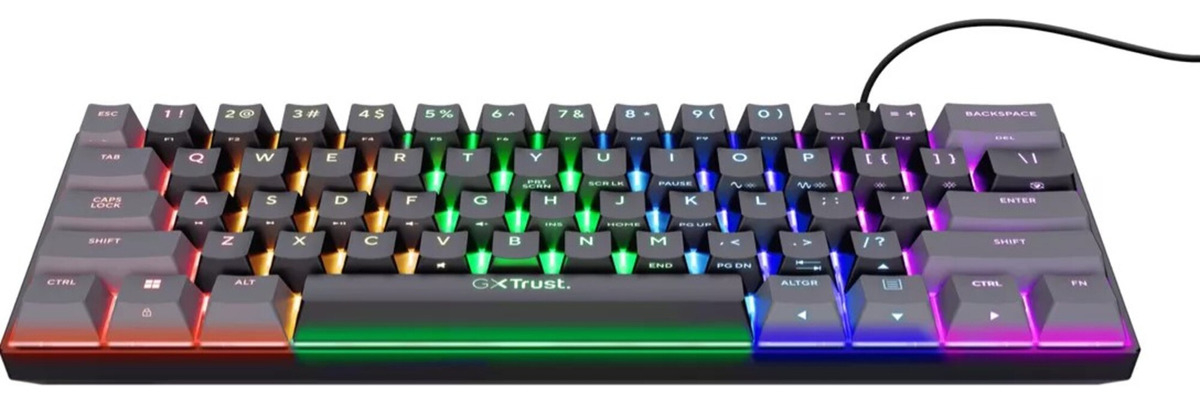 Teclado Trust Acira Mini Gaming Es Gxt867