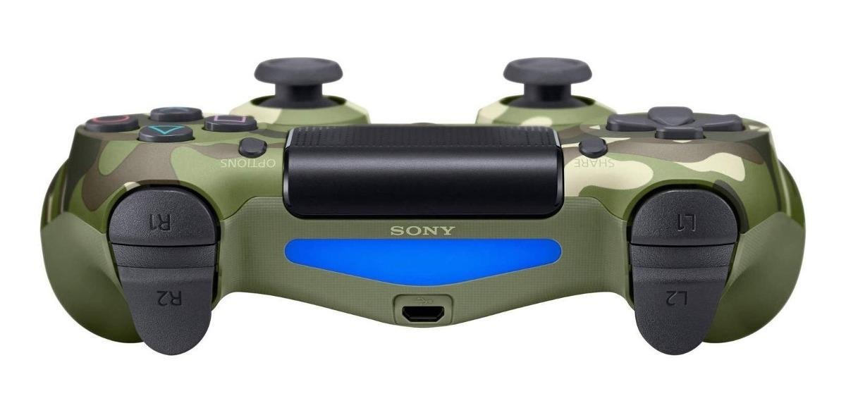 Joystick Ps4 Sony Dualshock 4 Green Camouflage