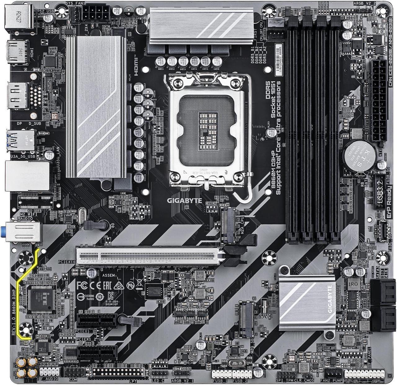 Mother Gigabyte (lga 1851) B860m D3hp