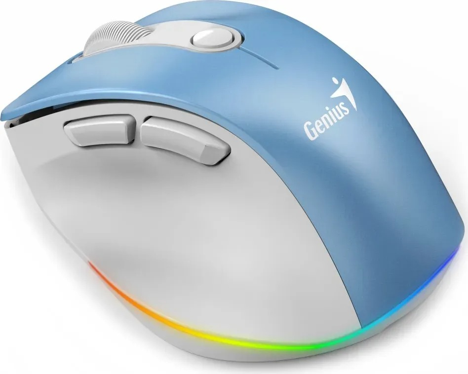 Mouse Genius Rs2 Ergo 9000s Pro Light Blue