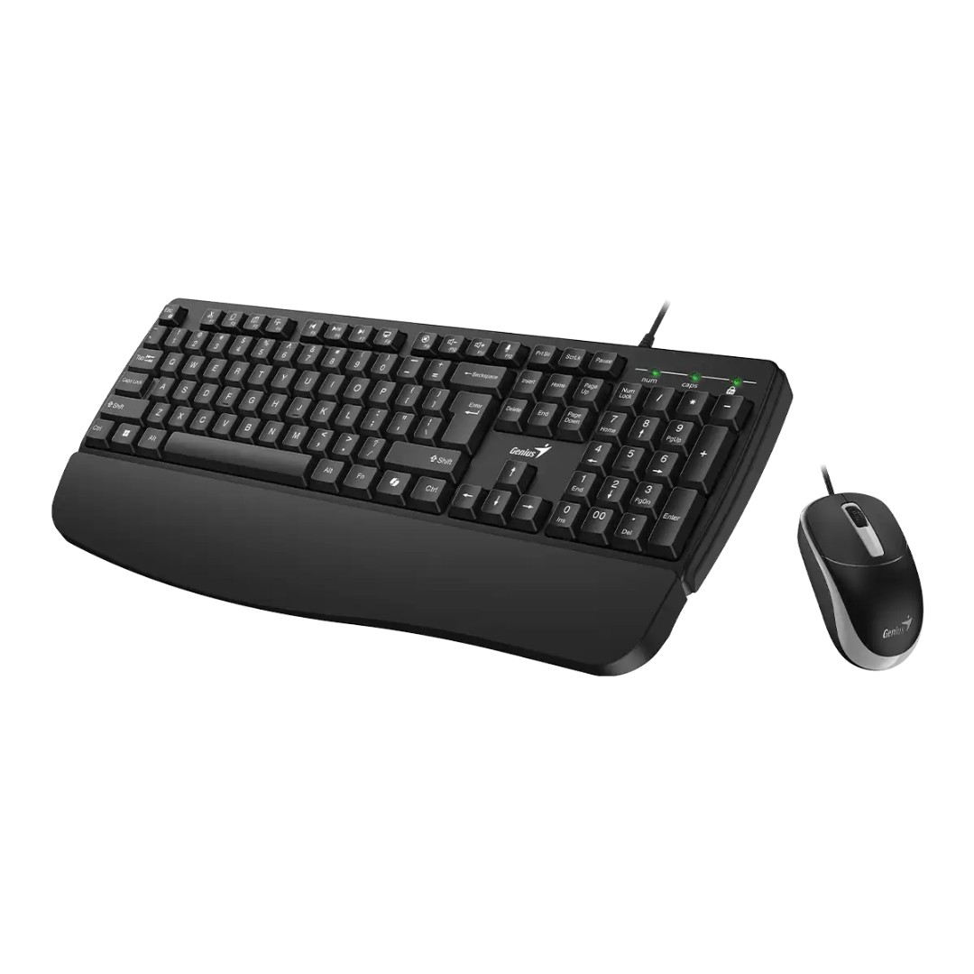 Teclado + Mouse Combo Usb Genius Km-123 Black