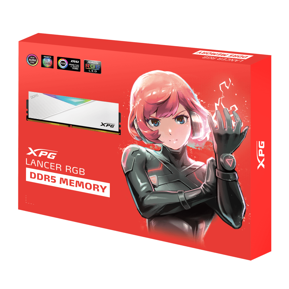 Memoria Adata Dimm Xpg Lancer Ddr5 16gb 7200mhz White