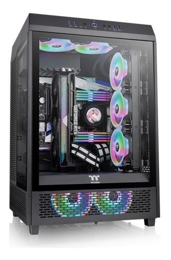 Gabinete Thermaltake The Tower 500 Black Tempered Glass