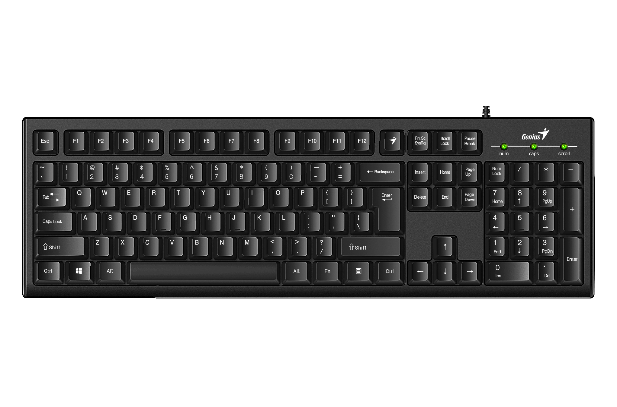 Teclado Genius Kb-100 Smart Usb Black