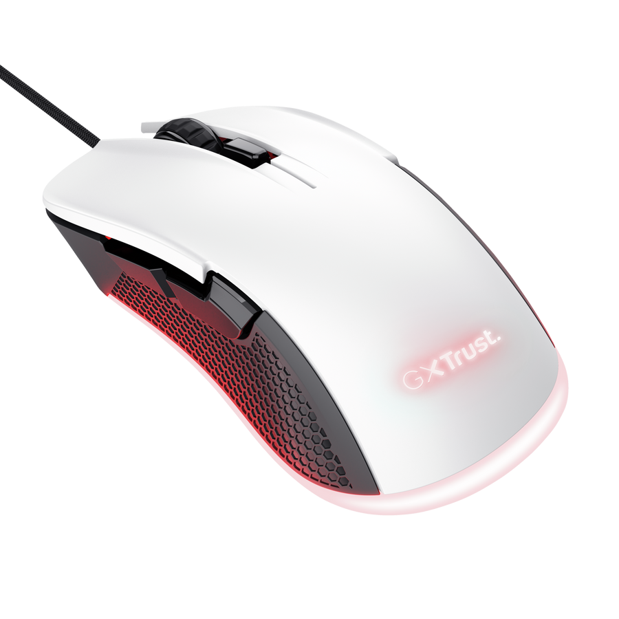 Mouse Trust Ybar Gaming Eco White Gxt922w
