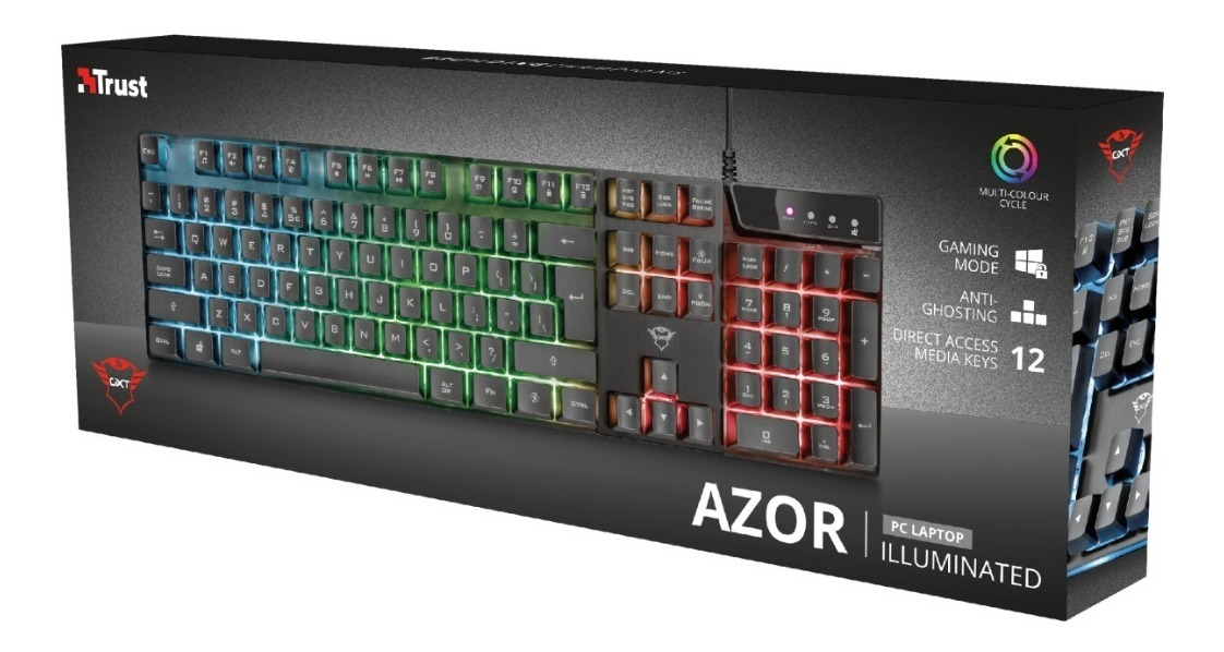 Teclado Gamer Trust Azor Es Gxt 835