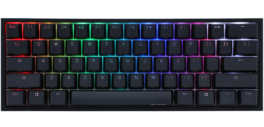 Teclado Gamer Ducky One 2 Mini Rgb Kailh Box White Switch  Mecanico Iso Sp
