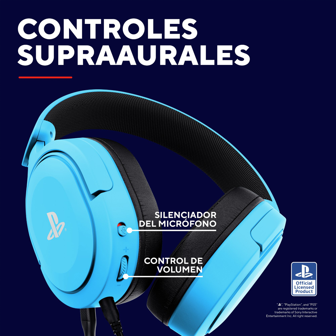 Auricular Gamer Trust Forta Gxt498b Ps5 Blue