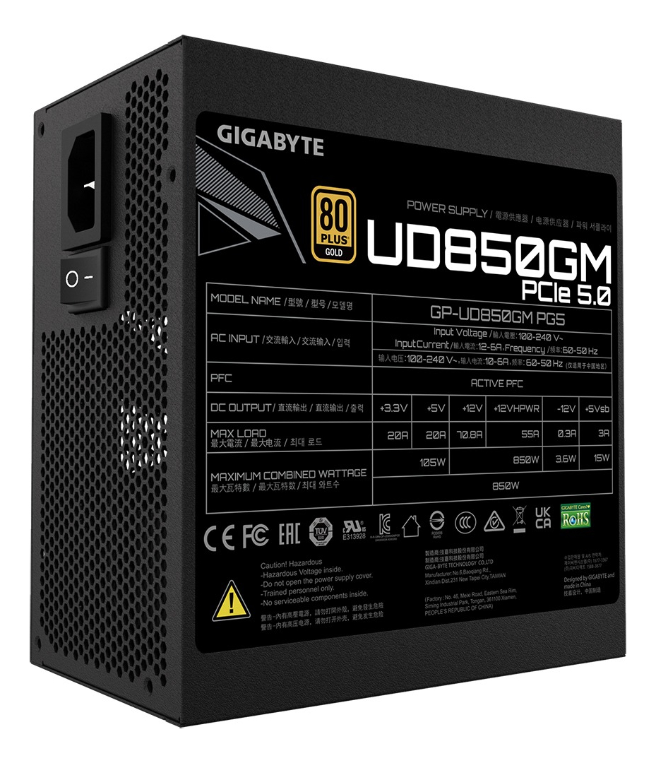 Fuente Gamer Gigabyte 850w Pg5/psu