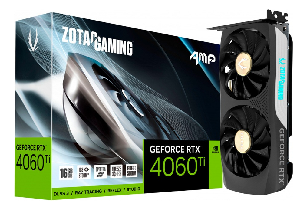 Placa De Video Zotac Rtx 4060ti Amp 16gb