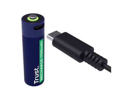 Pilas Aa Recargables Usb-c Trust X4