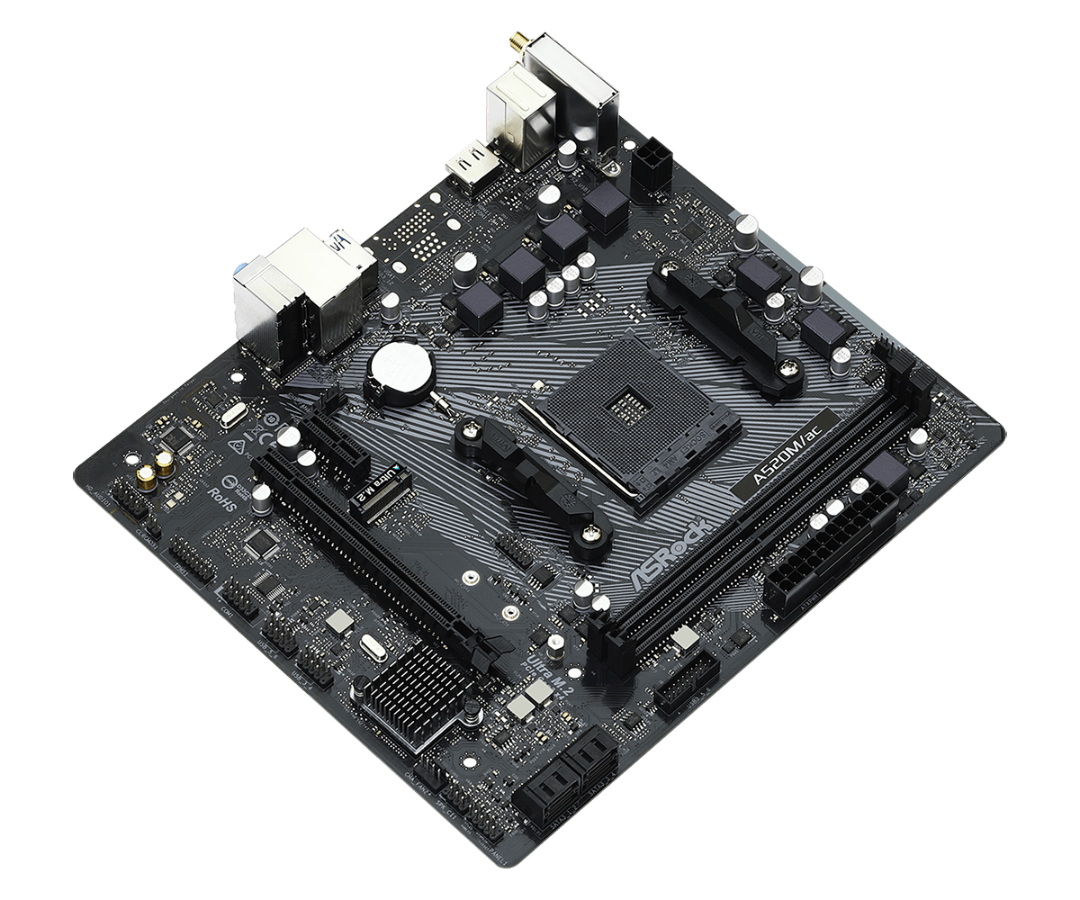 Mother Asrock (am4) A520m/ac Wifi (bulk)