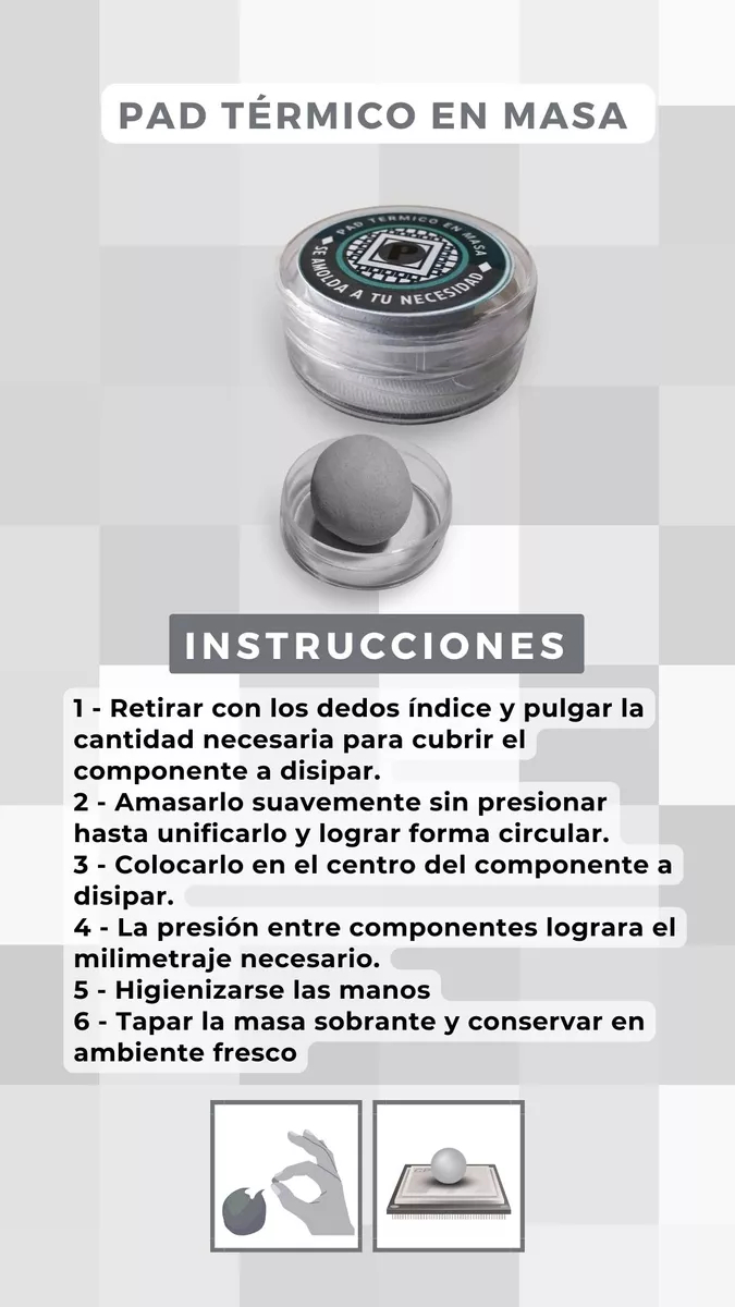 Pad Termico En Masa Carbono Pastermax 30grs