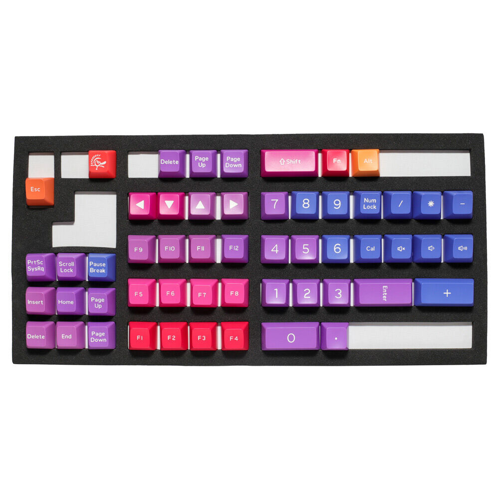 Ducky Keycap Set Afterglow Sa Us Abs Seamless Double Shot