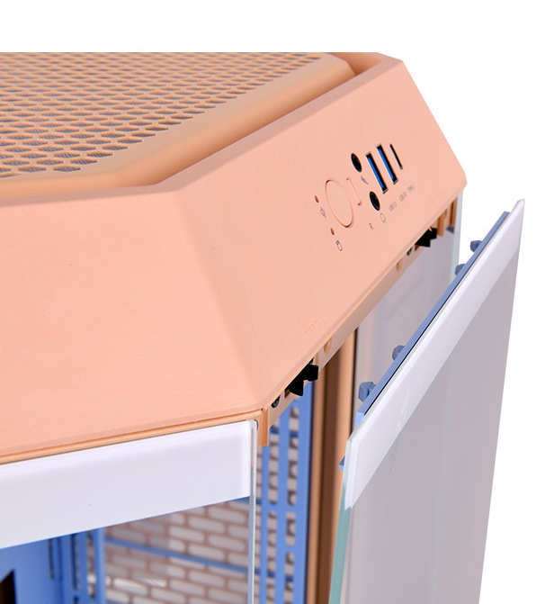 Gabinete Thermaltake The Tower 300 Peach Fuzz Tempered Glass