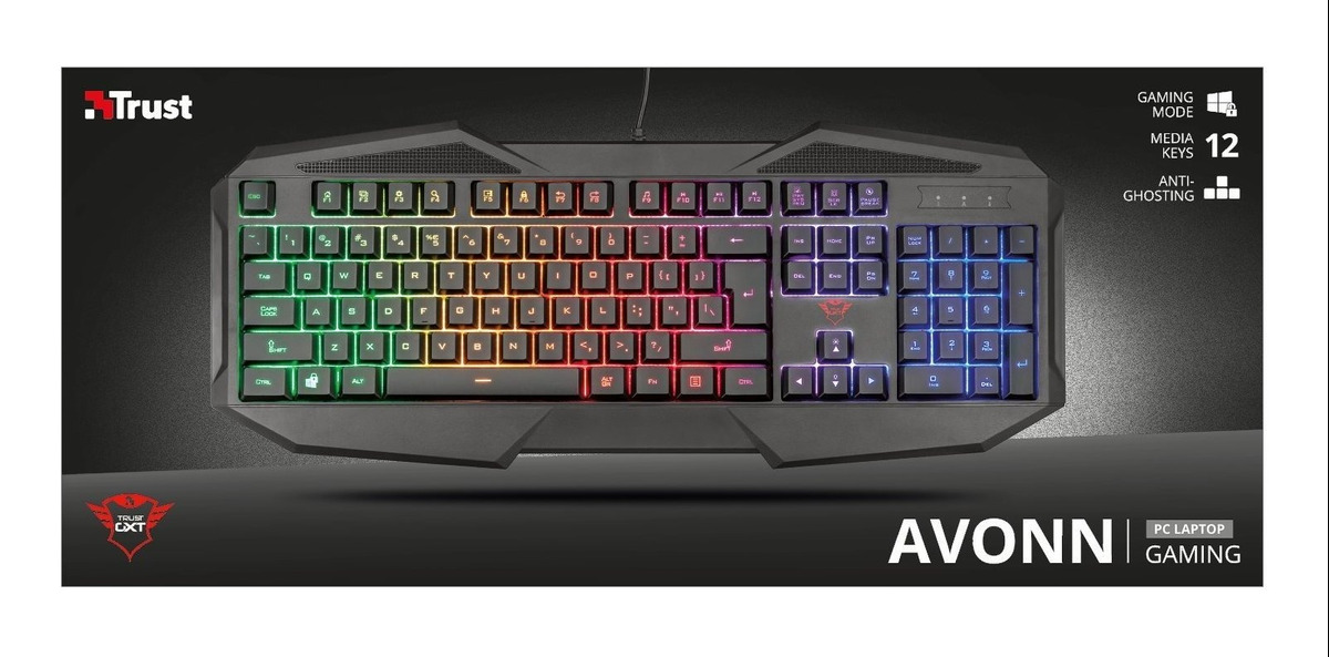 Teclado Gamer Trust Avonn Es Gxt 830rw