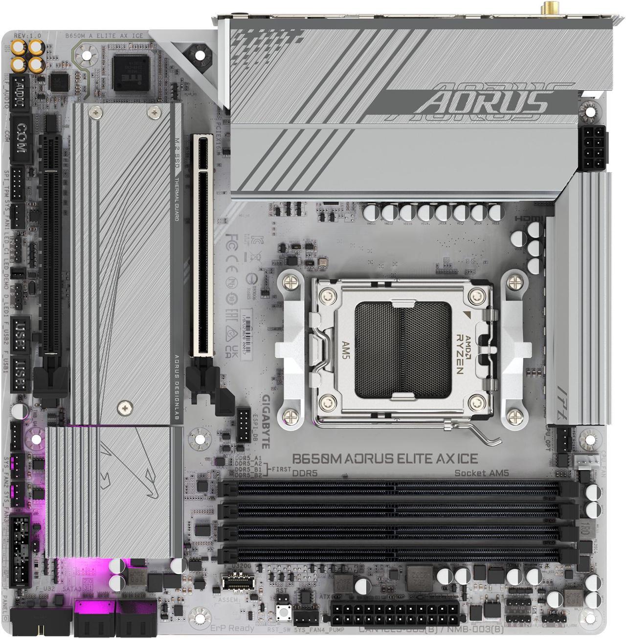 Mother Gigabyte (am5) B650m A Elite Ax Ice