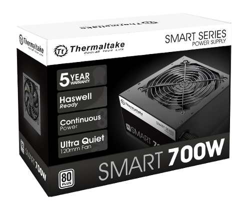 Fuente Gamer Thermaltake Smart White 700w 80 Plus