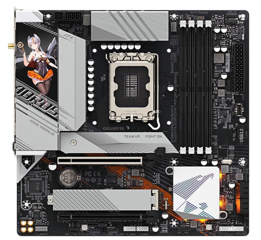 Mother Gigabyte (lga1700) B760m A Elite Ax-p