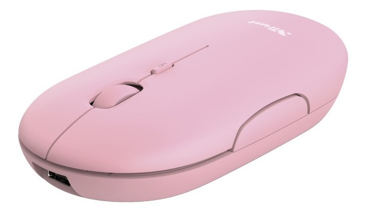 Mouse Trust Puck Wrl Rchrgable Pink