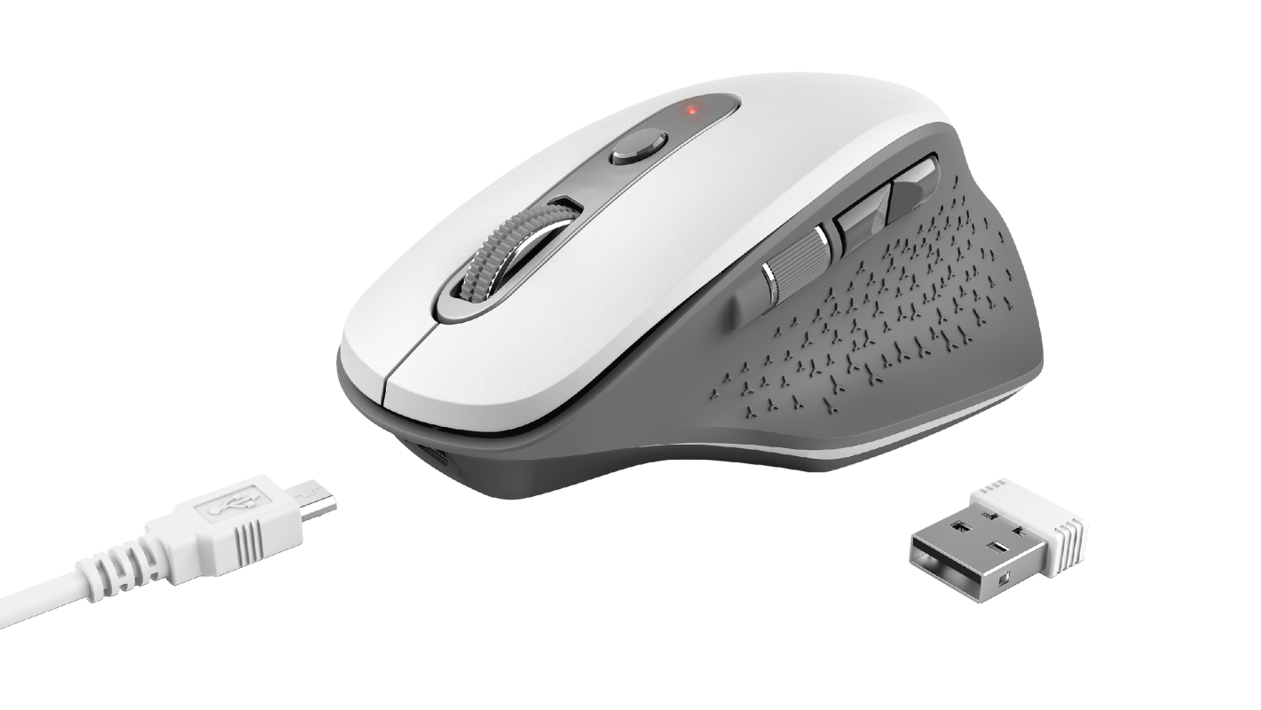 Mouse Trust Ozaa Rechargeable White