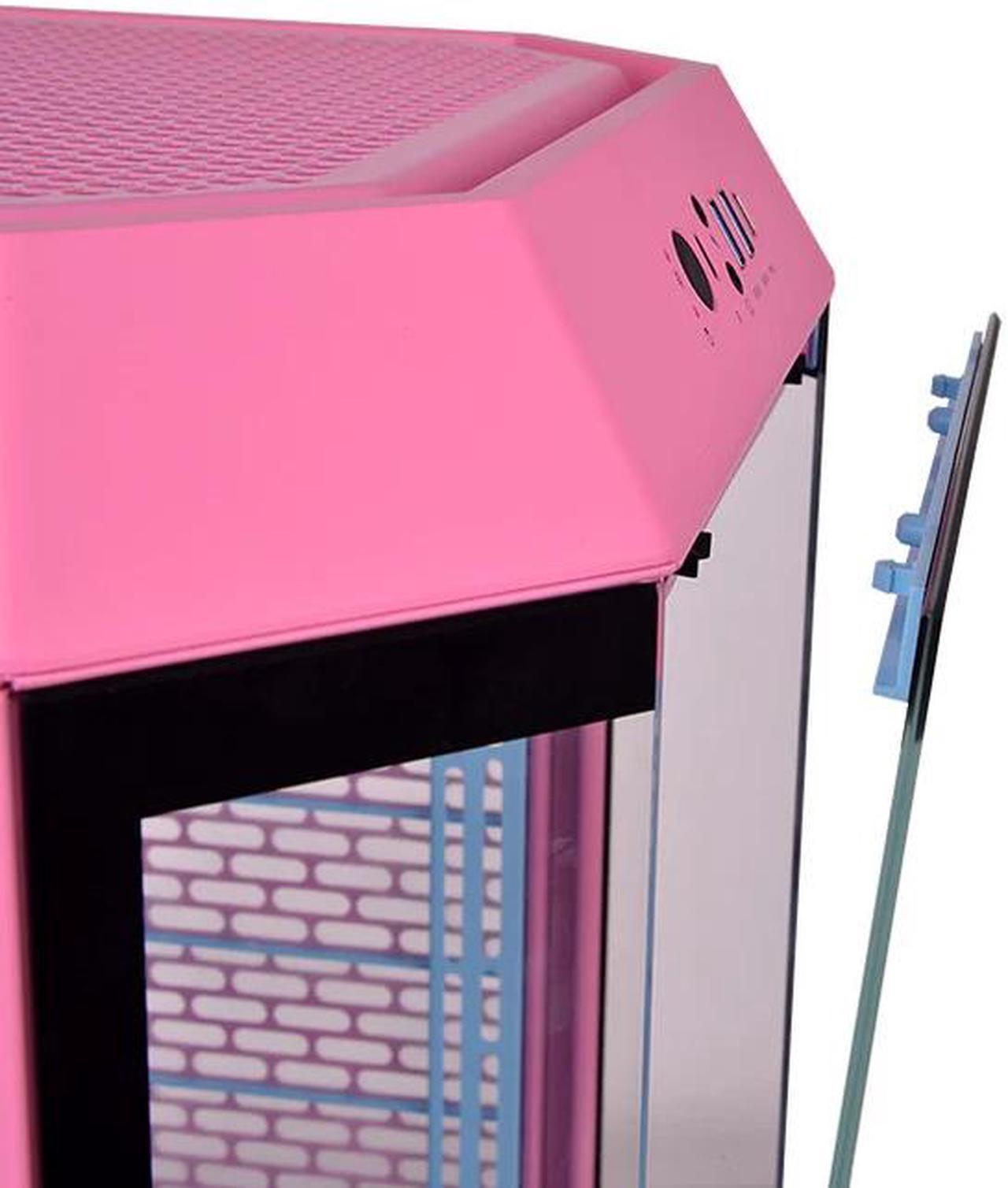 Gabinete Thermaltake The Tower 300 Bubble Pink Tempered Glass Metal Panel