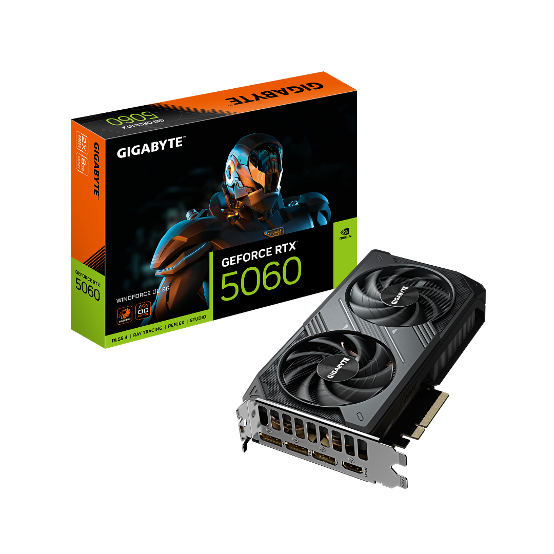 Placa De Video Gigabyte Rtx 5060 Wf2 Oc 8gb