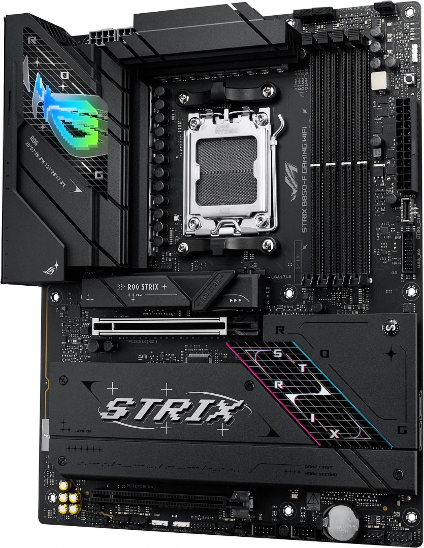 Kit Mother Asus (am5) Rog Strix B850-f Gaming Wifi + Water Cooler Asus Rog Strix Lc Iii 360 Argb Lcd