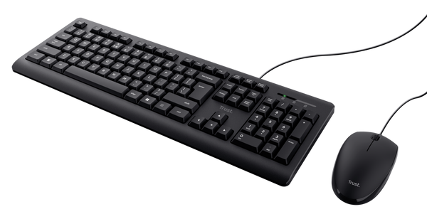 Combo Teclado + Mouse Trust Primo Black Usb Silencioso