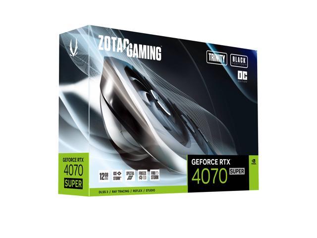 Placa De Video Zotac Rtx 4070 Super 12gb Trinity Oc Black Edt
