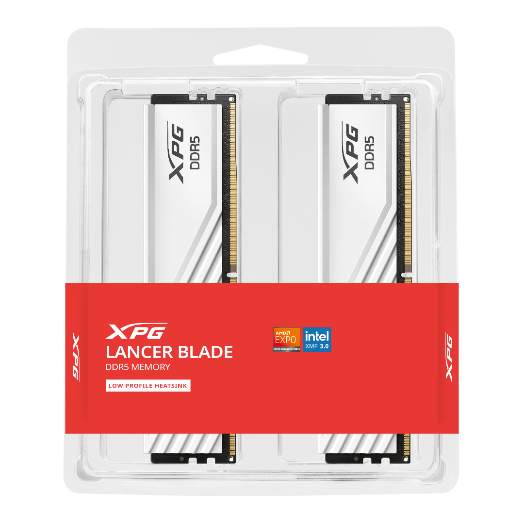 Memoria Adata Dimm Lancer Single 32gb (2x16) Ddr5 6000 White