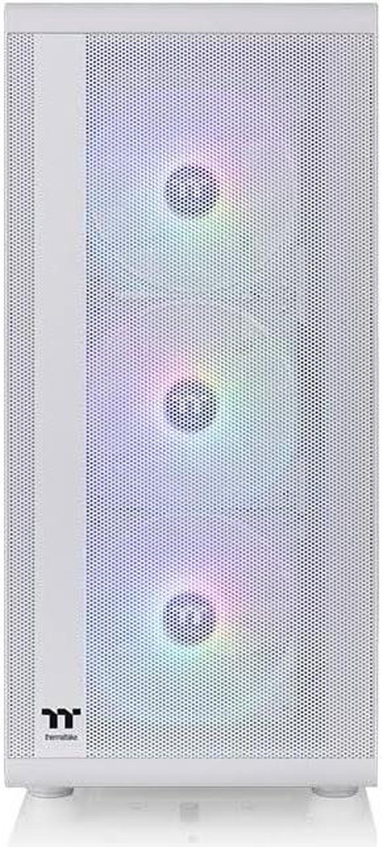 Gabinete Thermaltake S200 Plus Tg Argb Snow White Tempered Glass