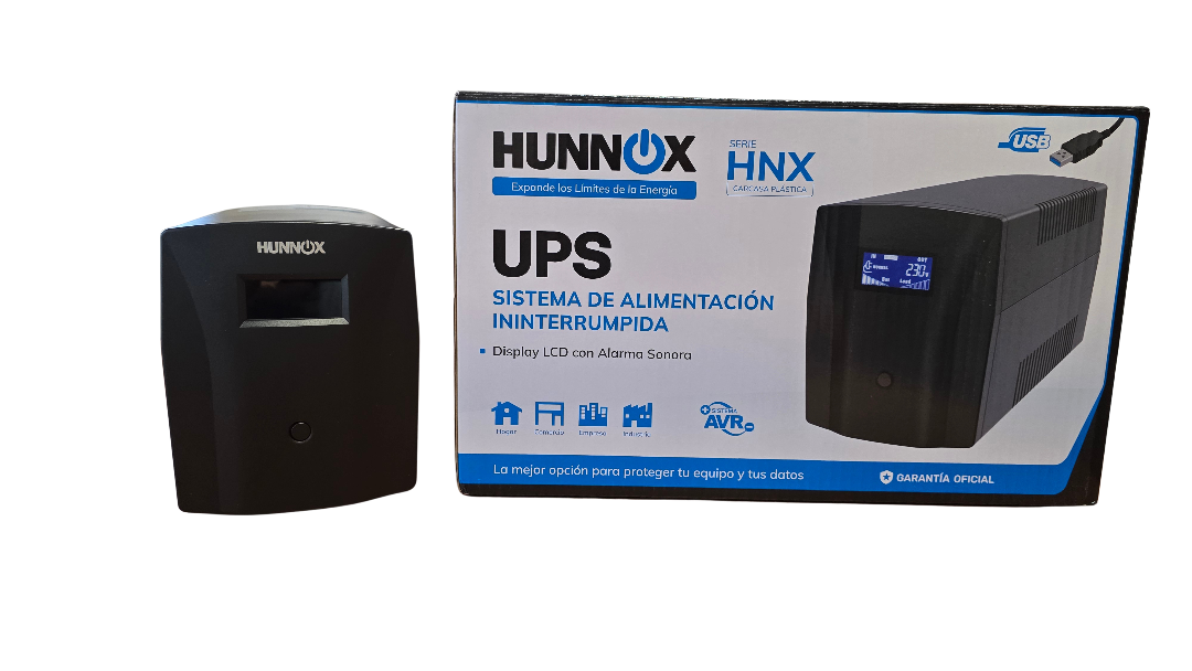 Hunnox Ups Y Estabilizador 1500va Lcd C/usb