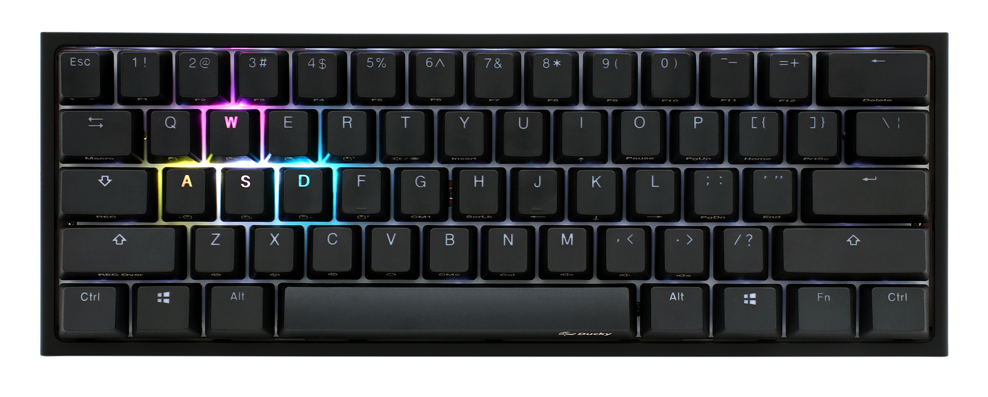 Teclado Gamer Ducky One 2 Mini Rgb Cherry Mx Brown Double Shot Pbt Mecanico