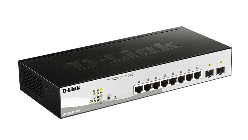 D-link Switch Dgs-1210-10p 8-port Gigabit 2-ports Sfp P0e
