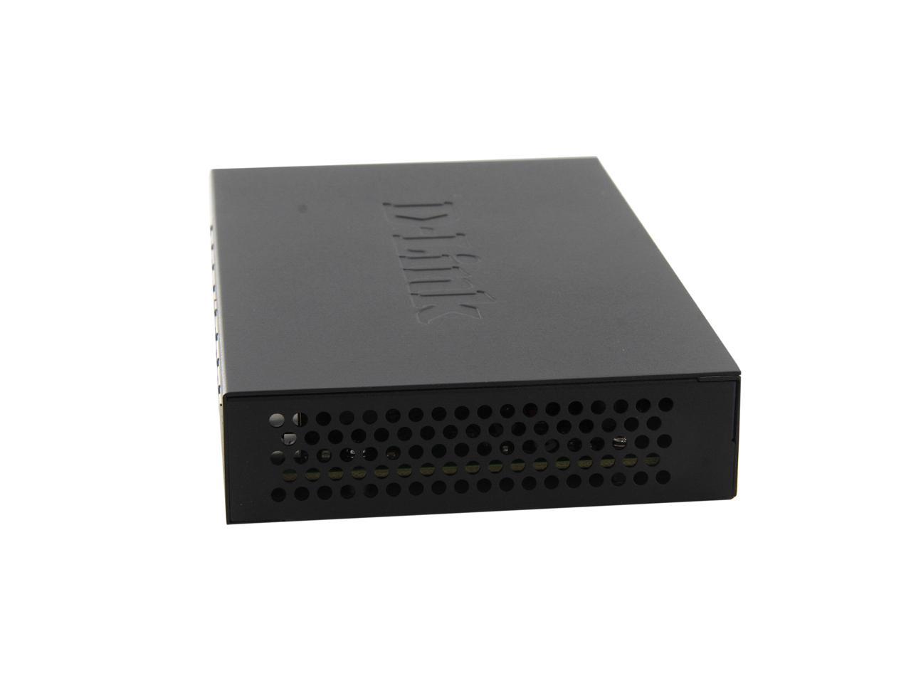 D-link Dgs-108 Switch 8 Puertos Gigabit  10/100/1000mbps Metalico
