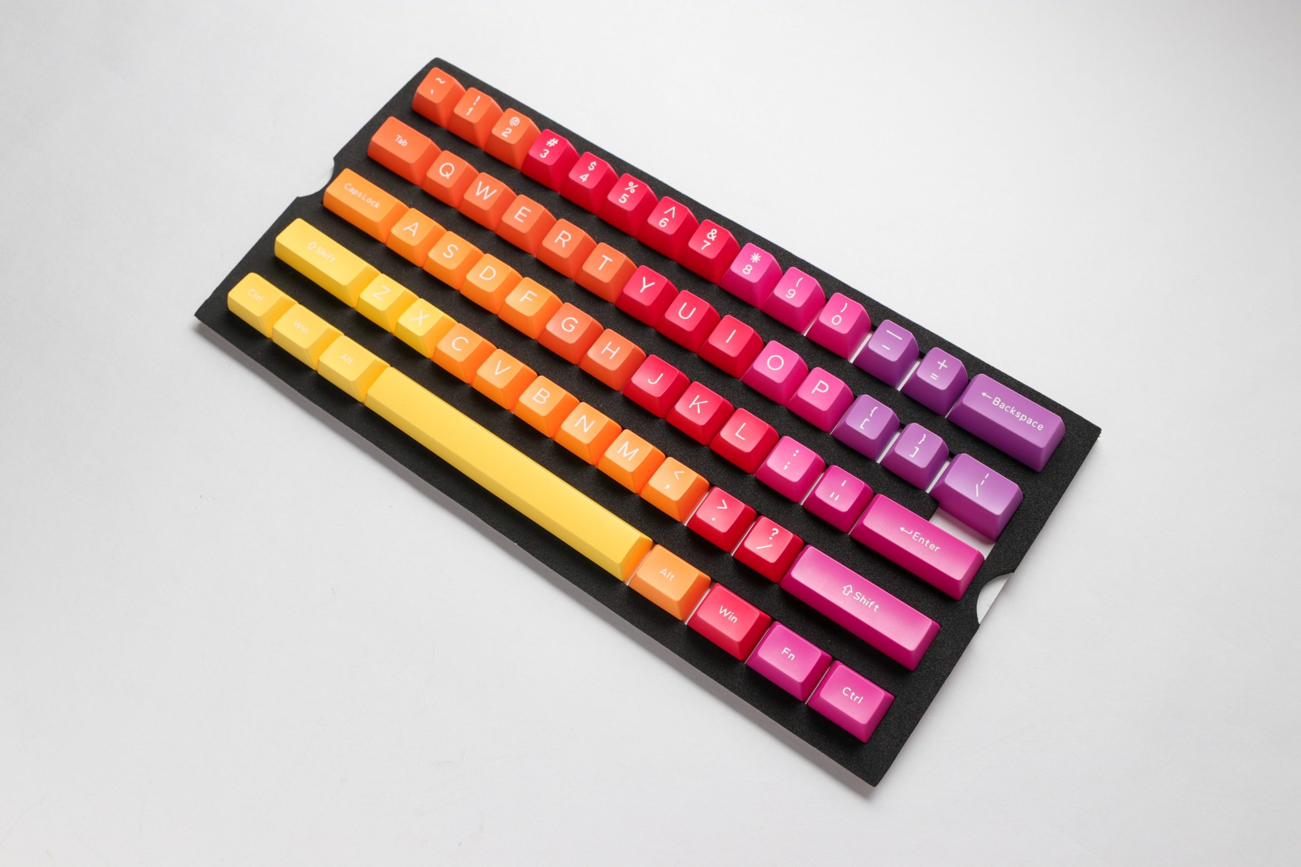 Ducky Keycap Set Afterglow Sa Us Abs Seamless Double Shot