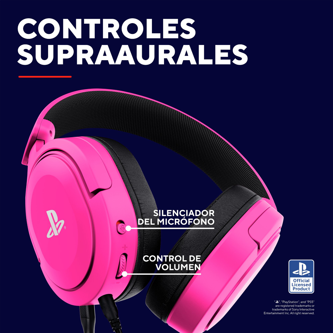 Auricular Gamer Trust Forta Gxt498p Ps5 Pink