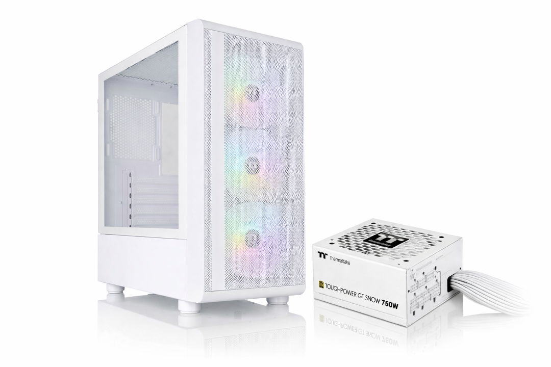 Gabinete C/fuente Thermaltake S200 + 750w 80 Plus Gold (white Edition)
