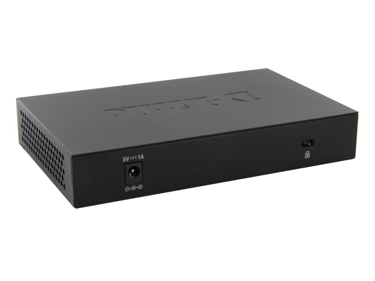 D-link Dgs-108 Switch 8 Puertos Gigabit  10/100/1000mbps Metalico