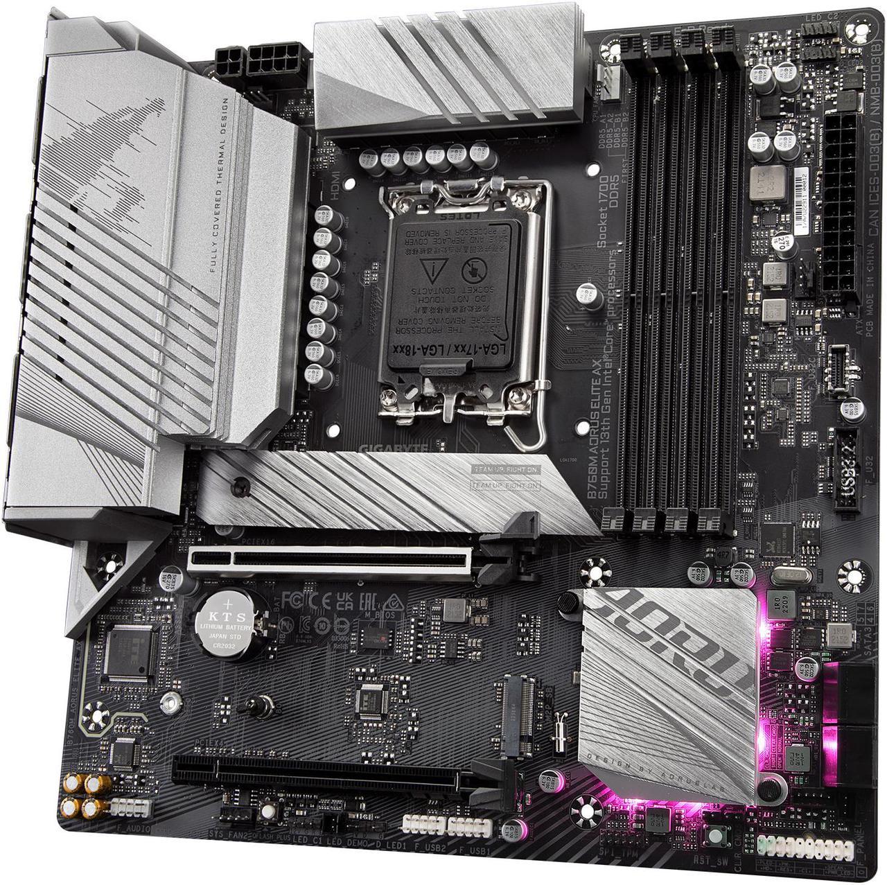 Mother Gigabyte (lga1700) B760m Aorus Elite Ax 1.3
