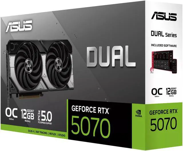 PLACA DE VIDEO ASUS DUAL RTX 5070 OC12GB