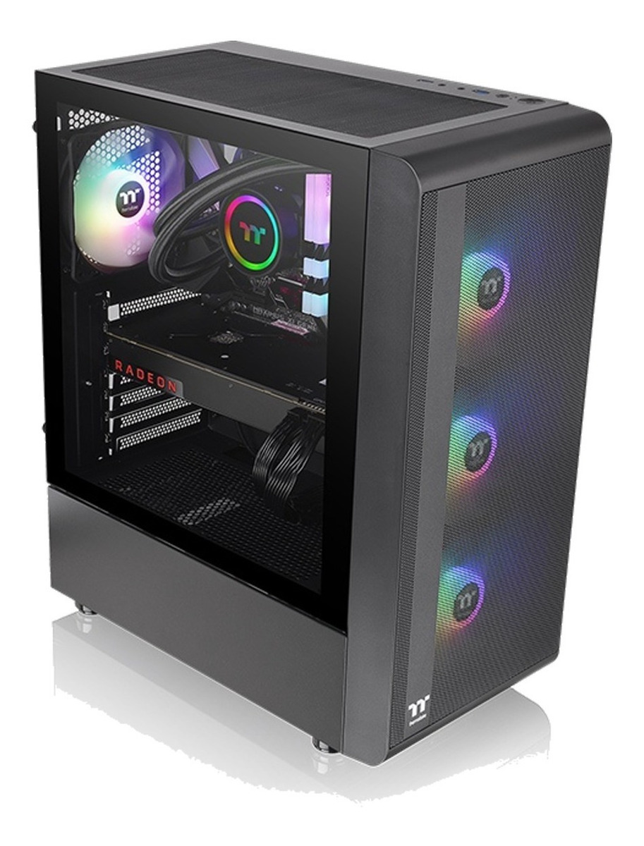 Gabinete Thermaltake S200 Tg Black Tempered Glass