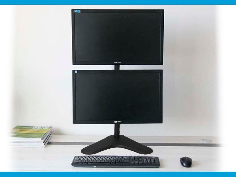 Soporte Intelaid De Escritorio Doble Monitor 13/32 Vesa 100x100 It-db88vs