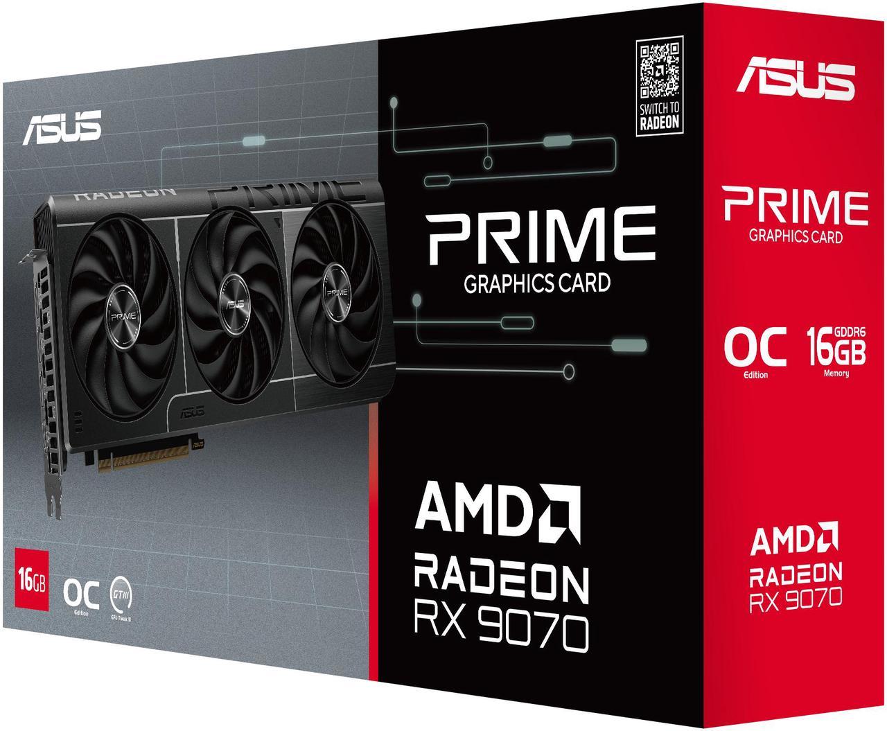 Placa De Video Asus Prime Rx9070 O16g