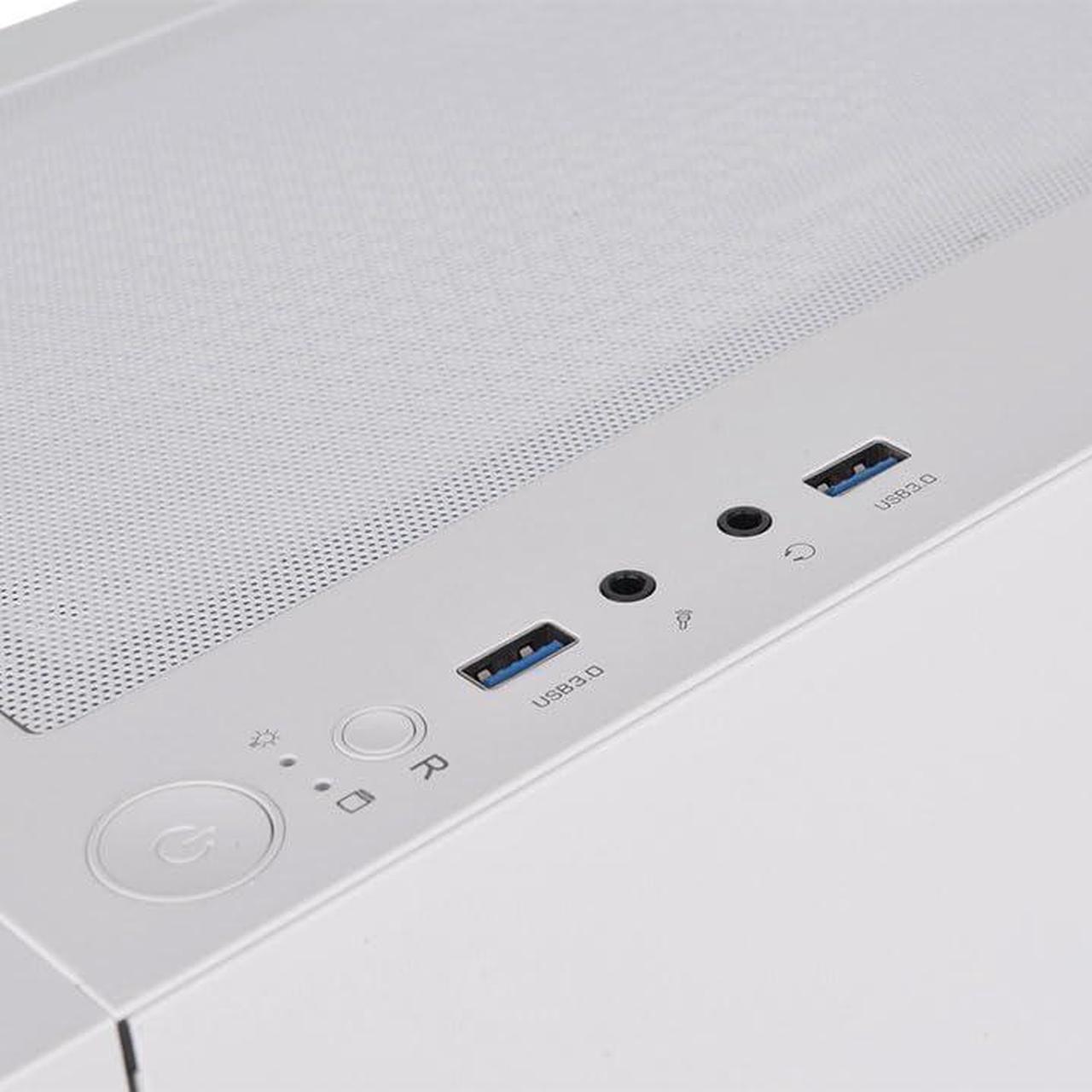 Gabinete Thermaltake S200 Plus Tg Argb Snow White Tempered Glass